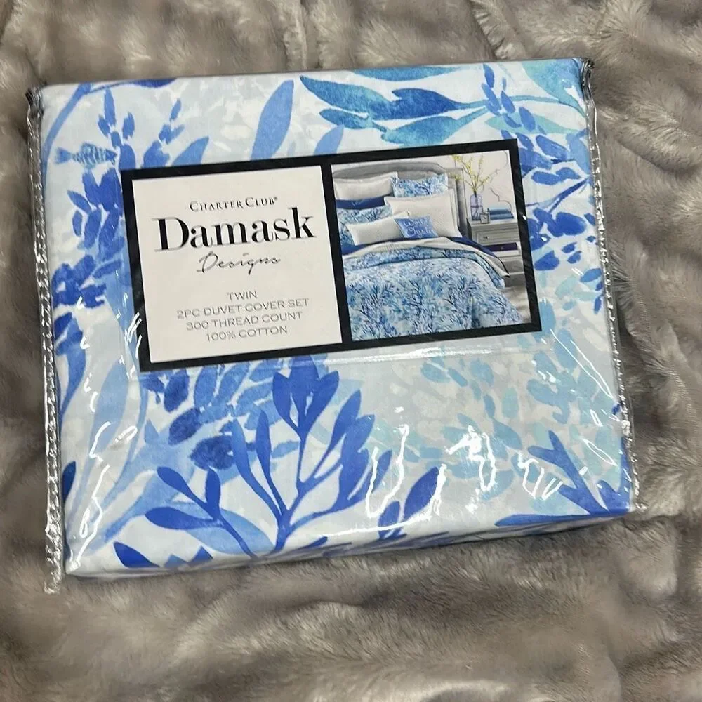 Charter Club Damask Designs Under the Sea 2-Pc. Twin Duvet Cover Set, Created fo